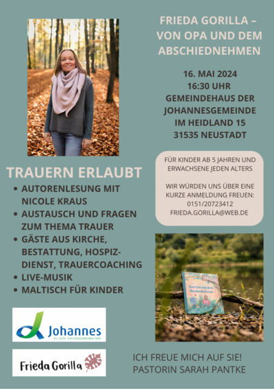 Flyer Trauerveranstaltung 