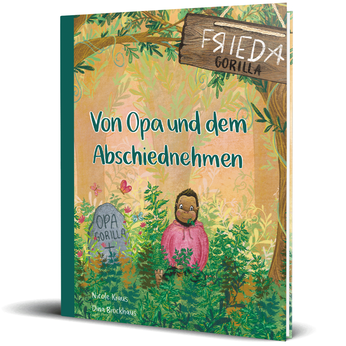 Frieda Gorilla - Von Opa und dem Abschiednehmen Auf dem Bild ist das zweite Bilderbuch der Autorin Nicole Kraus zu sehen.